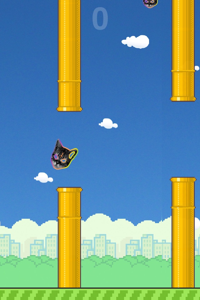 Flying Tron Cat screenshot 2