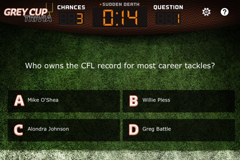 Football Trivia - Grey Cup screenshot 2