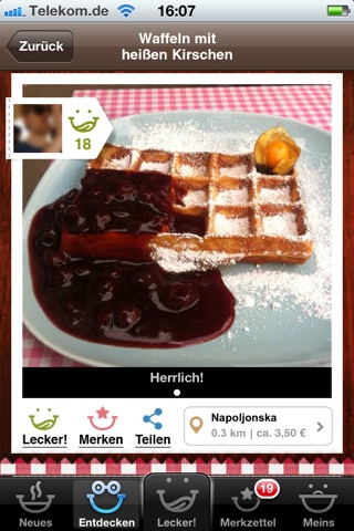 DasWarLecker! - Restaurantführer und Mittagstische entdecken screenshot 3