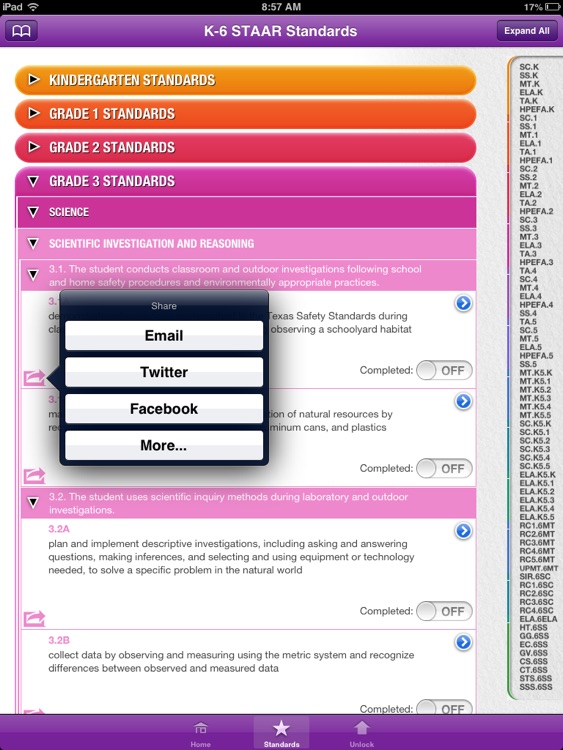 STAAR K-6 Standards and Strategies App screenshot-3