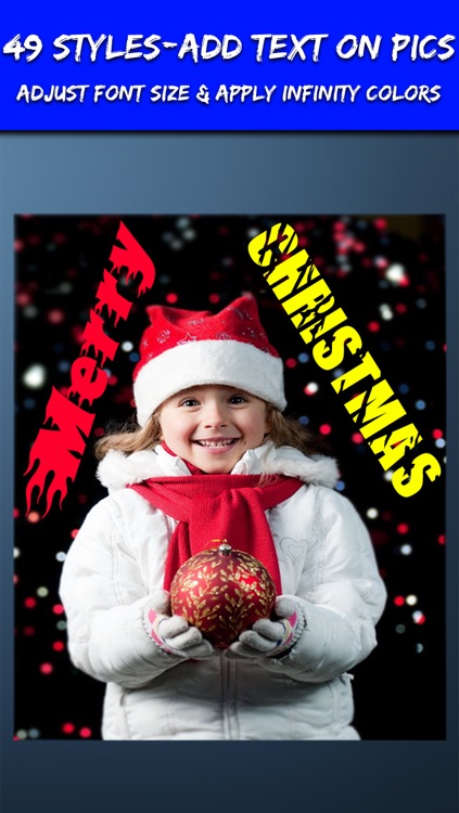 Arty Text on photos - add colorful text and cool fonts over photos