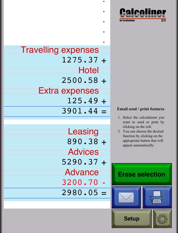 CalcolinerPro - The professional tape calculator screenshot-3