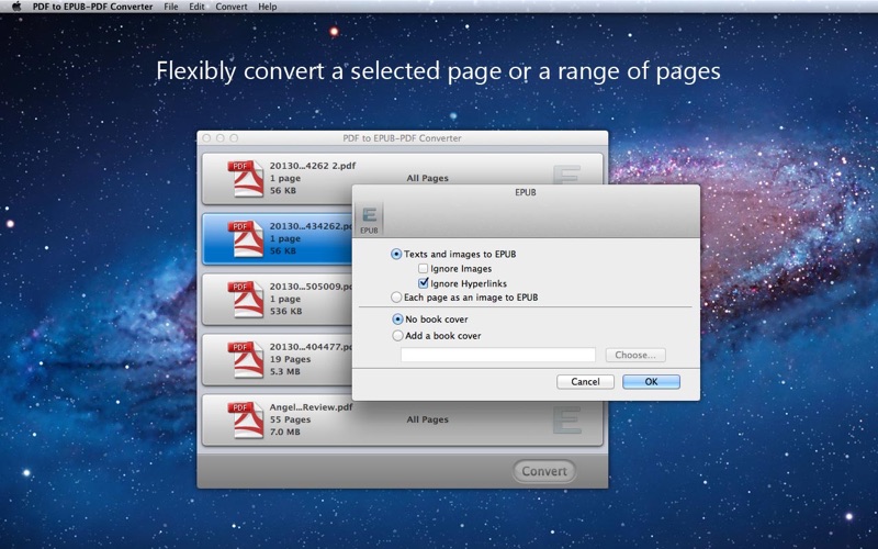 PDF to EPUB-PDF Converter Screenshot