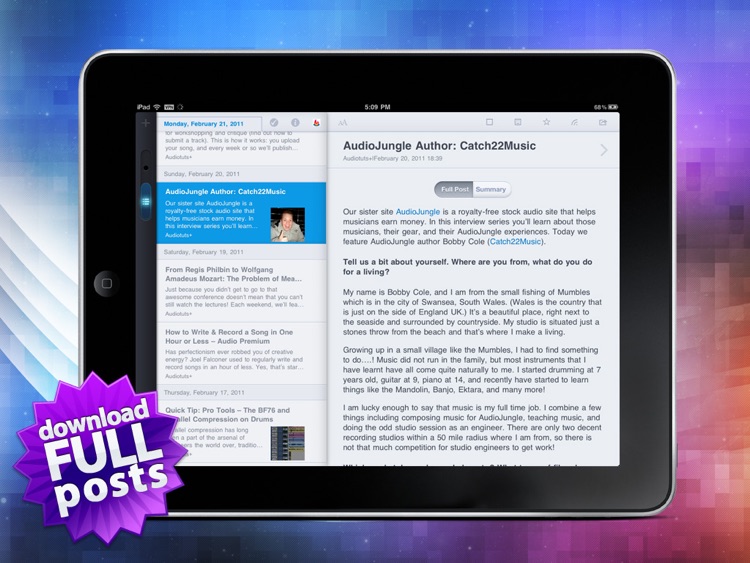 MobileRSS HD ~ Google RSS News Reader screenshot-3