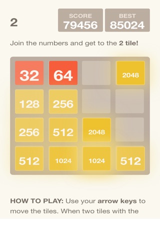 2- Challenge your reverse thinking from 2048 screenshot 3