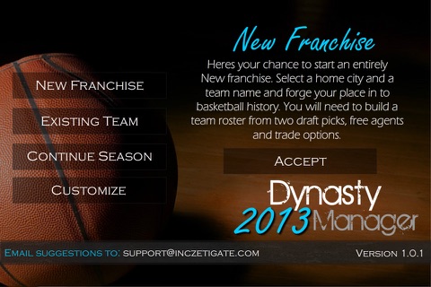 Basketball Dynasty Manager 2013 screenshot 2