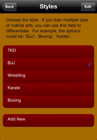 Martial Arts Log Book screenshot 4