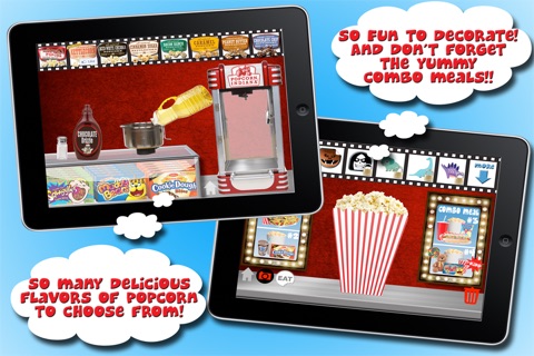 Movie Food Maker FREE Cooking Games - Make Popcorn, Hot Dogs, Nachos, Milkshakes screenshot 2