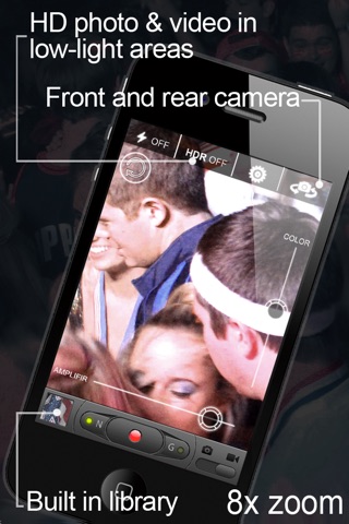 VIDEO HD+ (Video camera with saturation and light amplifier regulation mode) screenshot 4