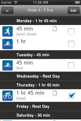 Triathlon Timetable screenshot 3