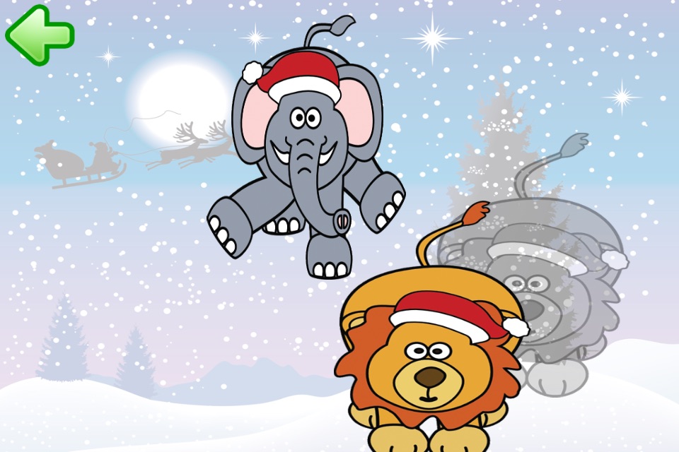 Puzzle: Christmas animals for toddlers screenshot 3