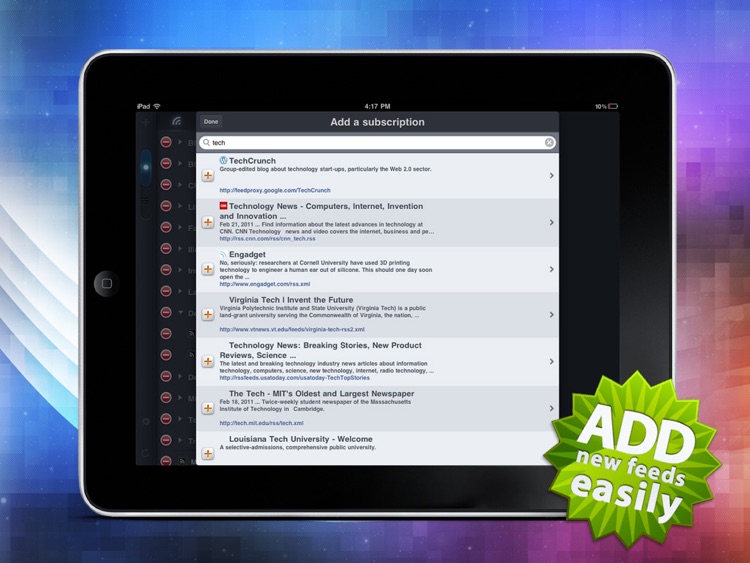 MobileRSS HD ~ Google RSS News Reader screenshot-4