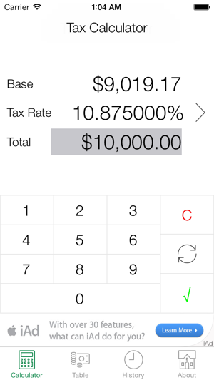 Reverse Tax Calculator