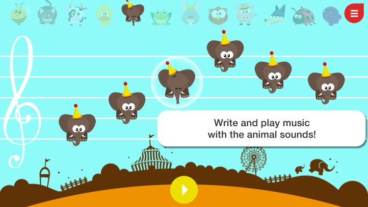 Music4Babies - Learn to read and write music with the animals screenshot-3