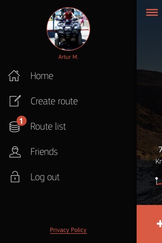 MyWay App - Create and Share routes with your friends. screenshot 2