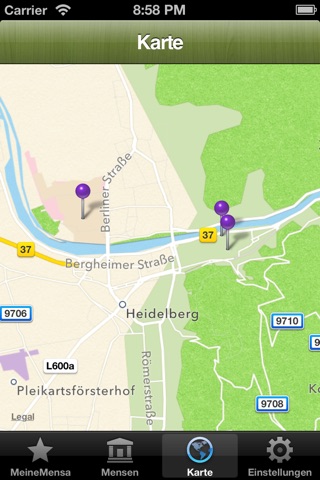 Mensa Heidelberg screenshot 3