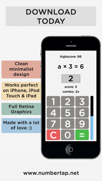 Number Tap 2 - Brain Trainer & Student School Study Tool