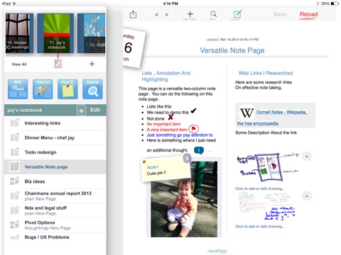 zIdeabooks all-in-one organizer and productivity app screenshot 3