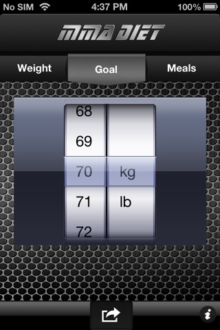 MMA Diet screenshot 2