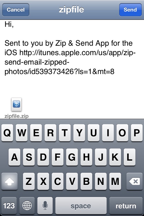 Zip & Send - Email Zipped Photos and Videos