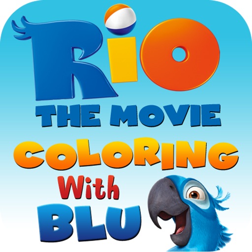RIO The Movie, Coloring with Blu for iPad icon