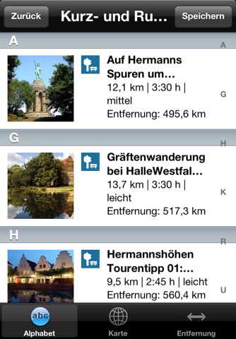 Hermannshöhen Wanderkarte –  Hier läuft das Leben! screenshot 2
