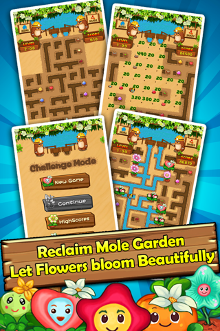 Ace Mole Garden - Flower Plumber Game screenshot 2