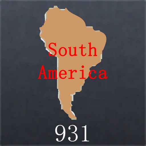 Map of South America icon