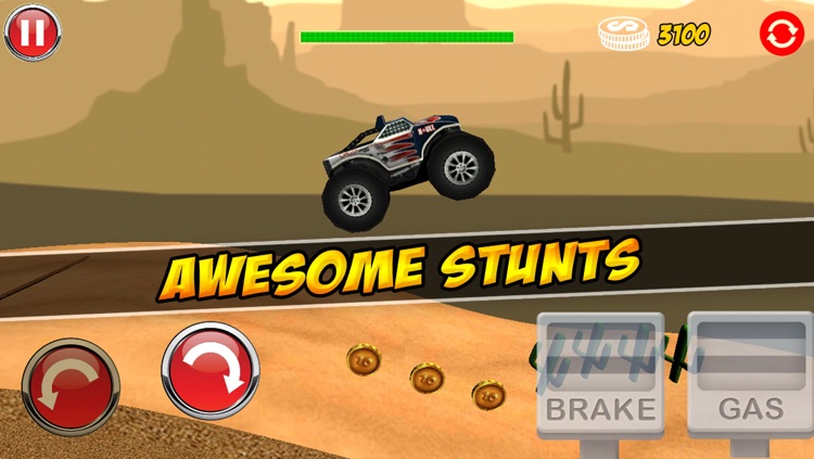 Ultimate 3D Extreme Monster Trucks Hill Climbing Game