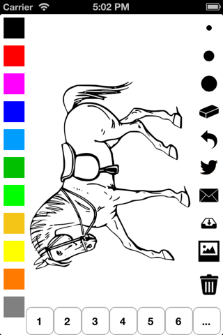 Horse Coloring Book for Girls: Learn to color a pony and horses in action screenshot 4