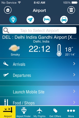 Delhi Airport + Flight Tracker Premium DEL go air Jet Spicejet indigo India airways screenshot 2
