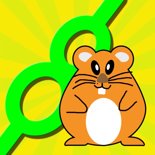Active Hamster Running In Line - Stay On The Path Game iOS App