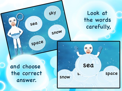 Words in Bubbles - Reading Words screenshot 3