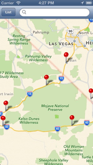 Rest Area Locator for US highway - Lite