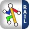 The only rail app with an inbuilt rail map