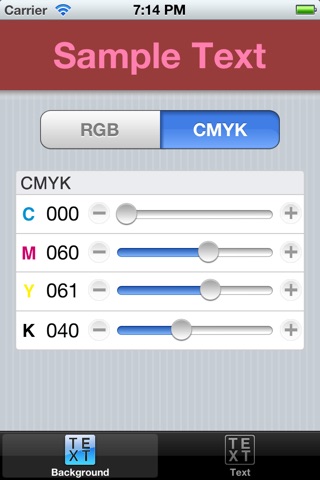 RGB-CMYK Lite screenshot 2