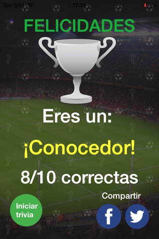 Trivia Gol screenshot 3