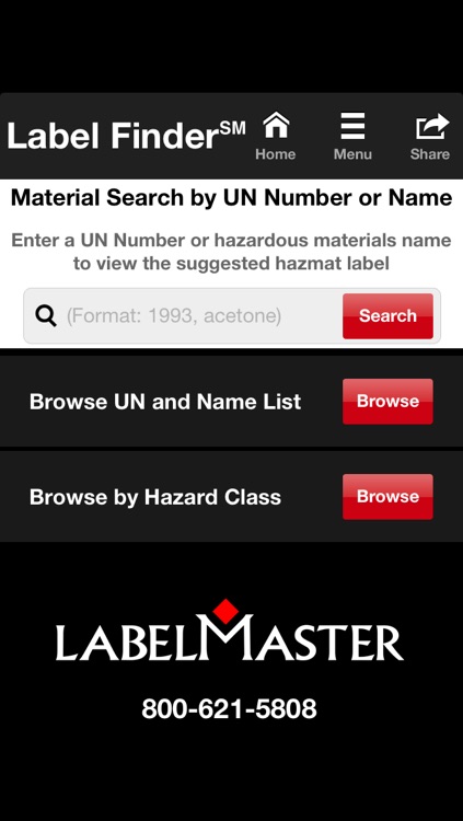 Labelmaster’s Hazmat Label Finder℠