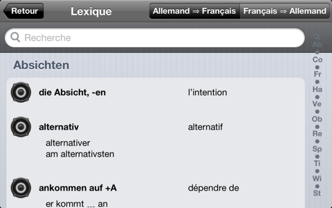 TopVoc allemand screenshot 2