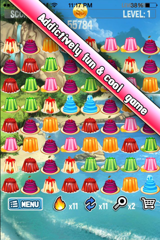 Crush the Jelly: Puddings Match screenshot 2