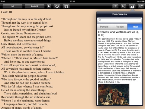 Dante: Divine Comedy for iPad screenshot 3