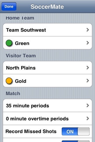 SoccerMate (score and track soccer matches) screenshot 3