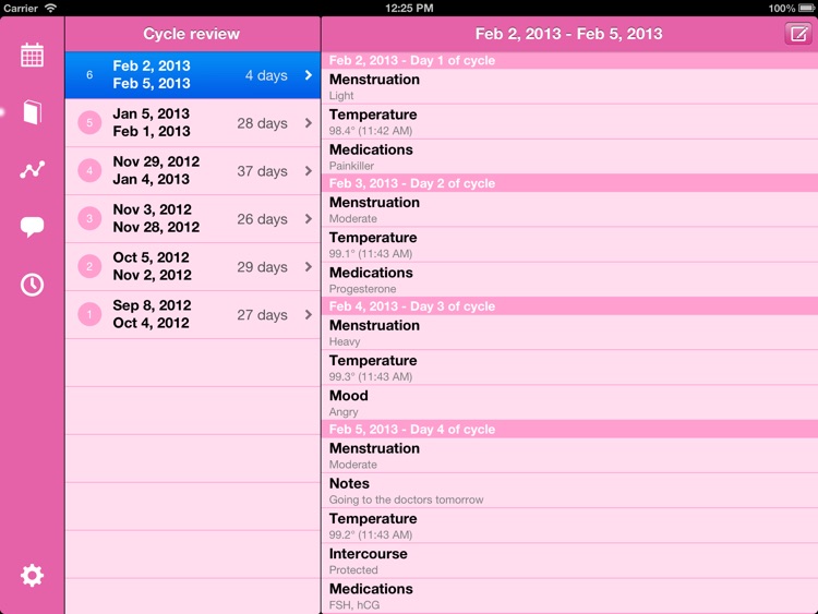 Menstrual Calendar for iPad screenshot-3