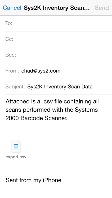 Sys2K Barcode Scanner screenshot-3