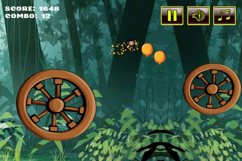 Tiny Ape Jungle Adventure - Jump and Catch the Balloons Mania - Pro screenshot 3