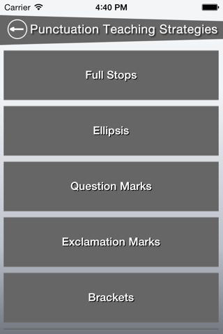 The Alan Peat Pocket Punctuation App screenshot 2