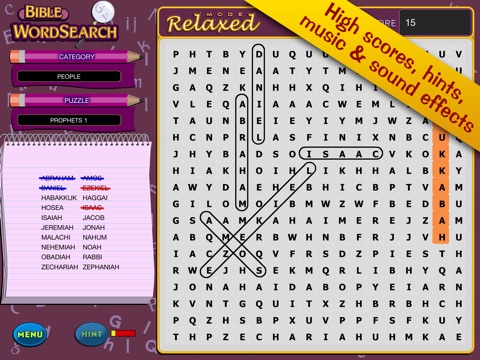 Bible Word Search! - Seek and Find Puzzles screenshot 2