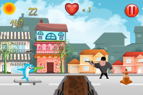 Pet Animal Skateboard Game - A City Run Rescue screenshot 2