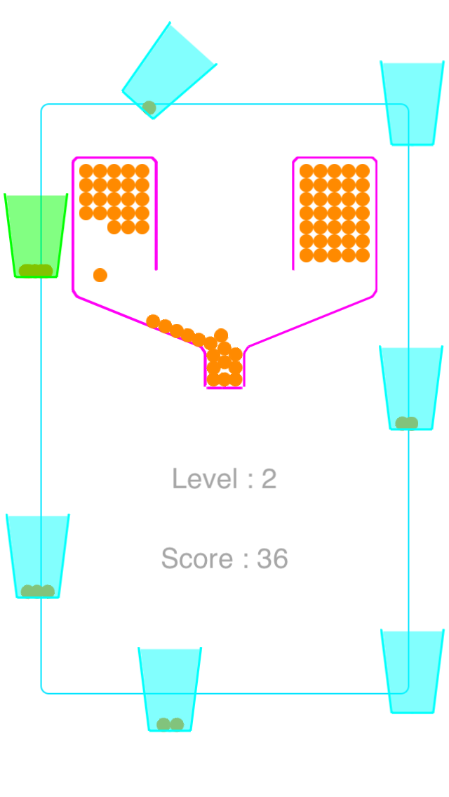 100ドット自由落下ボールゲーム - 100 Dots Free Falling Balls Gameのおすすめ画像2