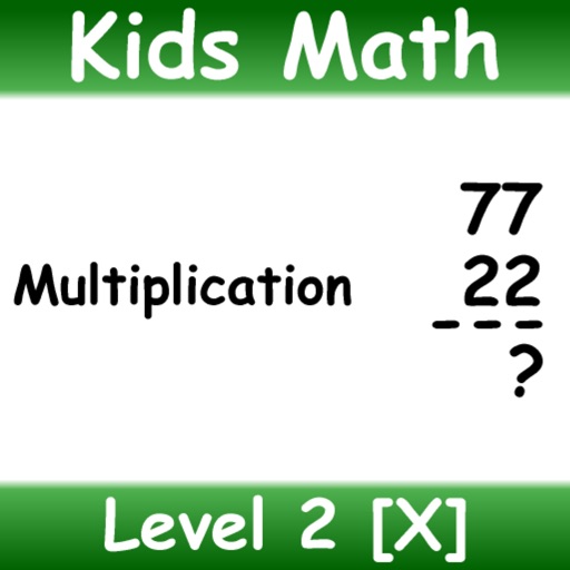 Kids Math Multiplication Level 2 icon